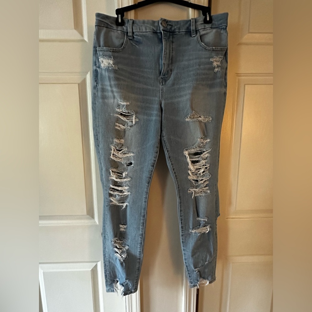 Distressed Blue Women's Jeans